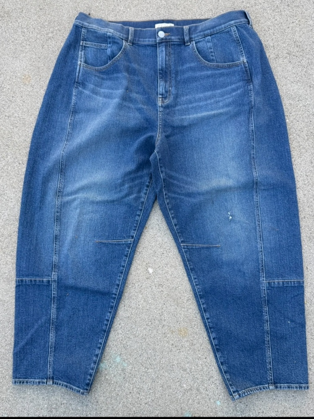 Festi High-Rise Barrel leg Jean Size 22T Color Queens Park Torrid preloved - Picture 8 of 9